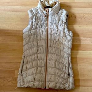 EUC Cream and Rose Gold Vest